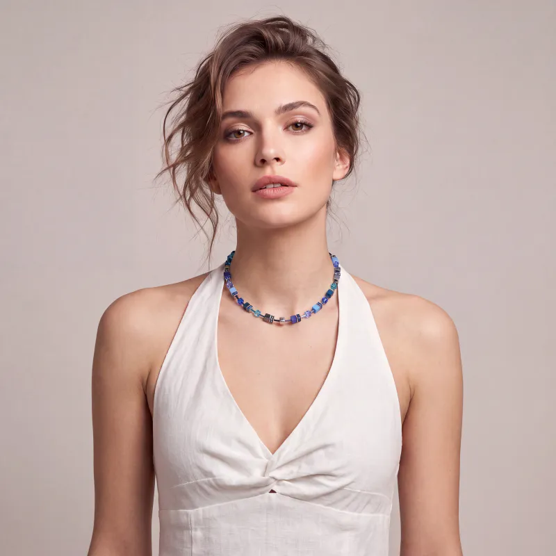 COEUR DE LION Necklace GeoCUBE Iconic azure spirit 2838100729