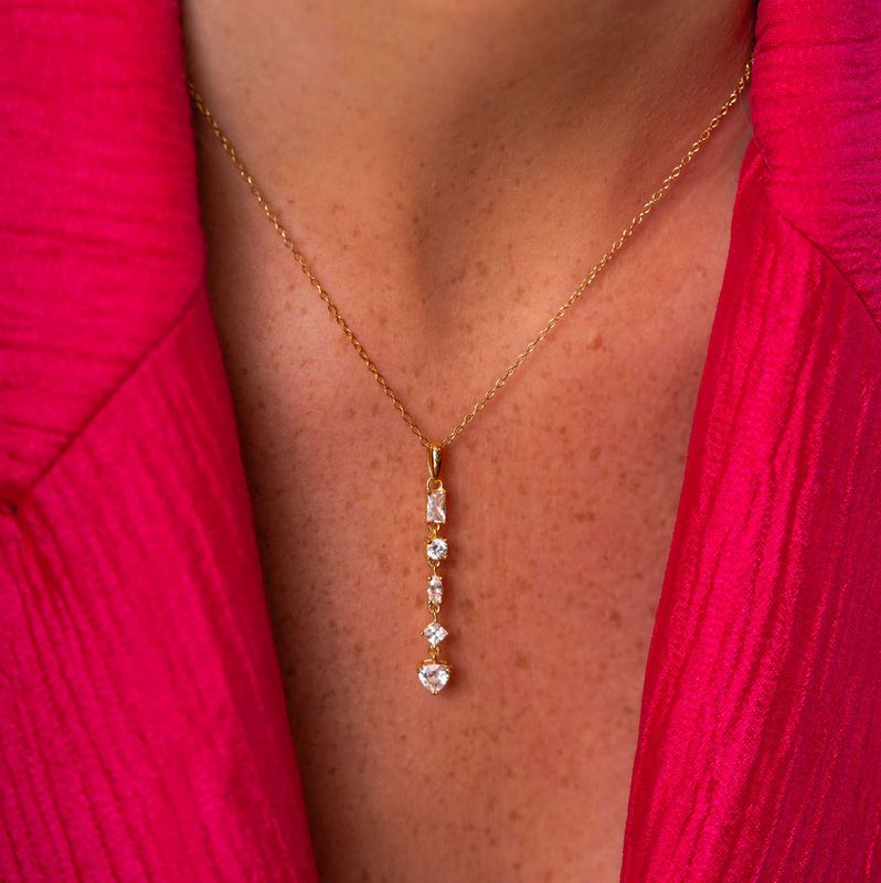 Viva Vegas smykke i forgylt sølv med zirkonia 992085