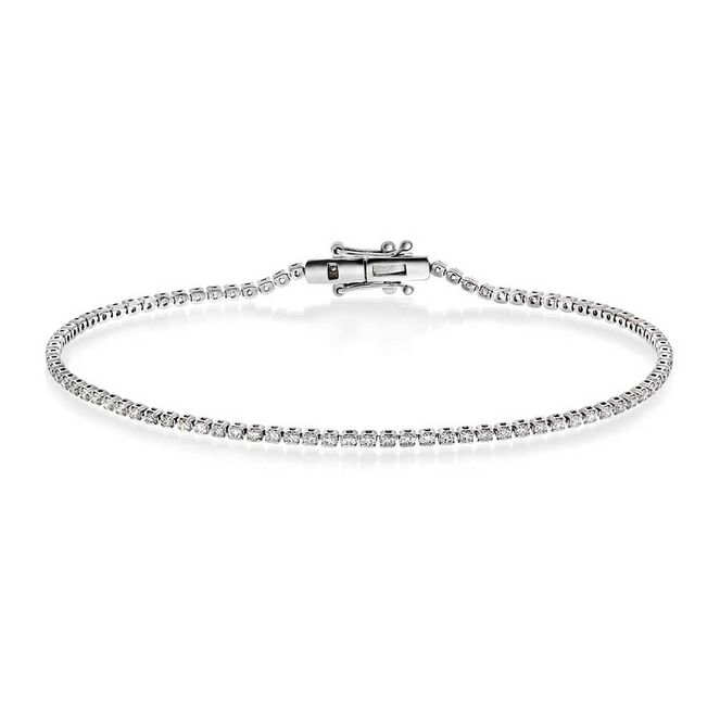 Hovedbilde EC Tennisarmbånd hvitt gull diamanter 1.00 CT TWSI 18150010-100-18