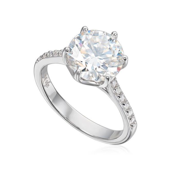 Hovedbilde Ring i sølv moissanite 3ct 3069201