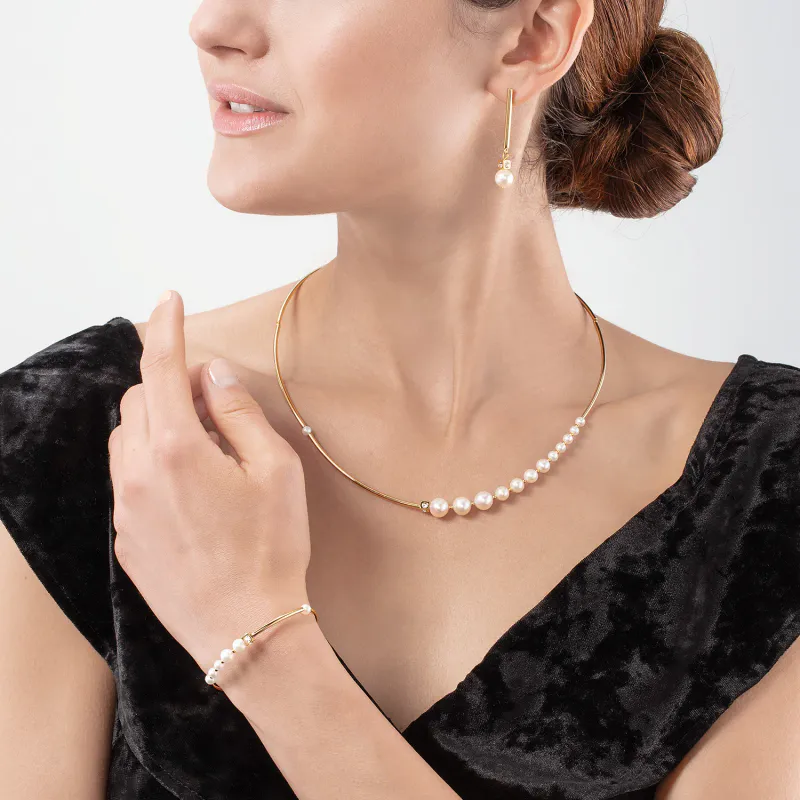 COEUR DE LION Necklace Asymmetry Freshwater Pearls 110210-1416