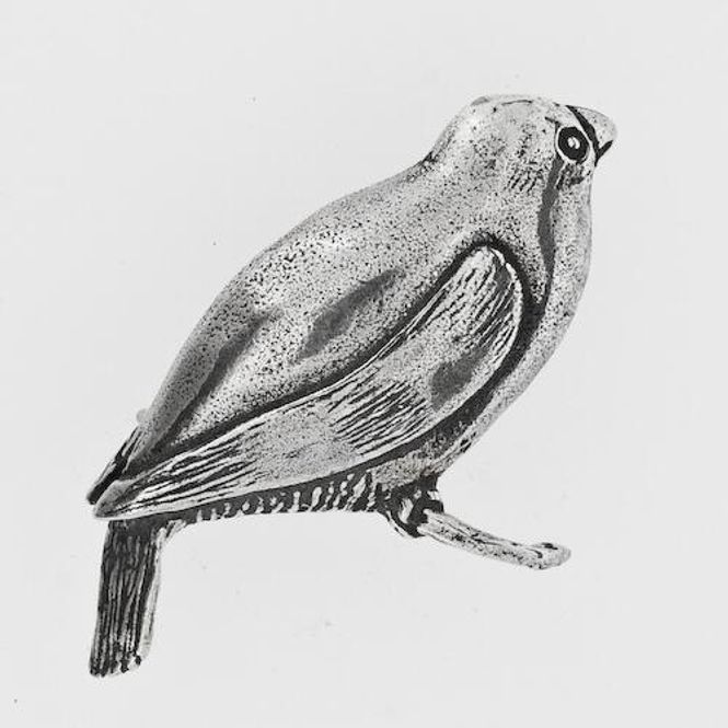 Hovedbilde Brosje Dompap i sølv 50016