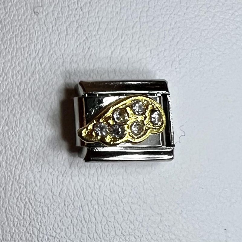 Ledd til Leddarmbånd - Sølvfarget med vinge