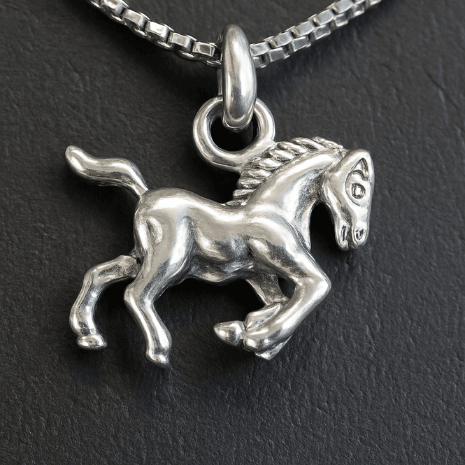 Hovedbilde Sølvsmykke hest 11736-1
