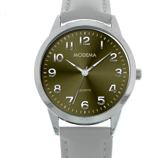 Hovedbilde Modema Dameur grå skinn rem  MD5002.62