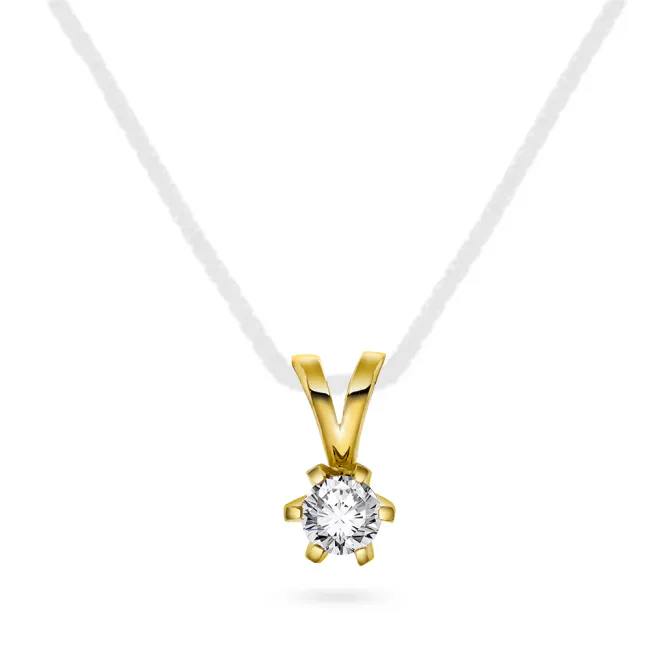 Hovedbilde Vida anheng gull med diamanter 0,10c ct TWSI 7461010