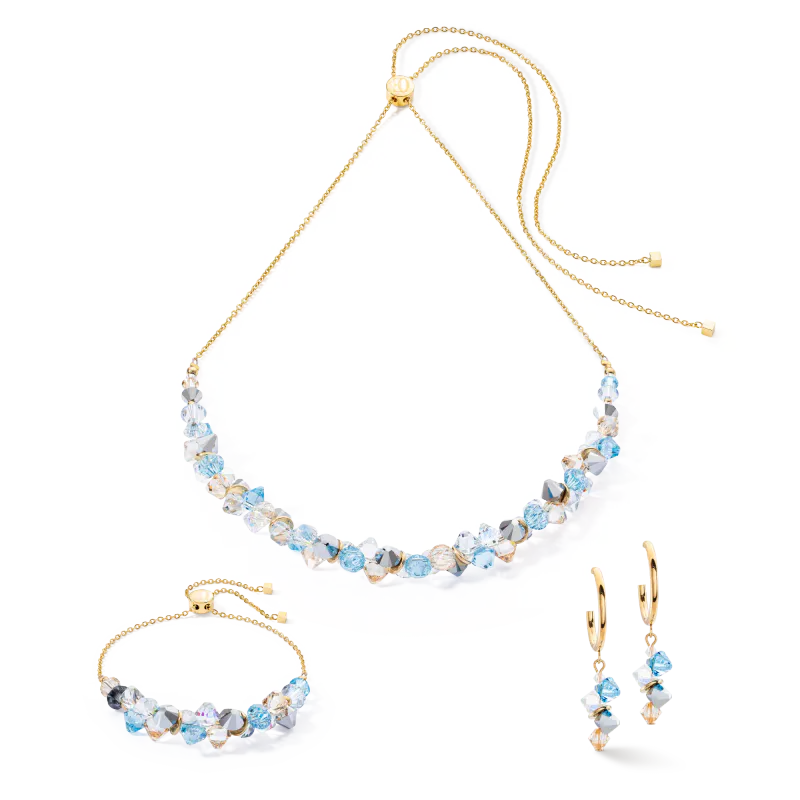 COEUR DE LION Earrings Dancing Crystals aqua 463921-2000