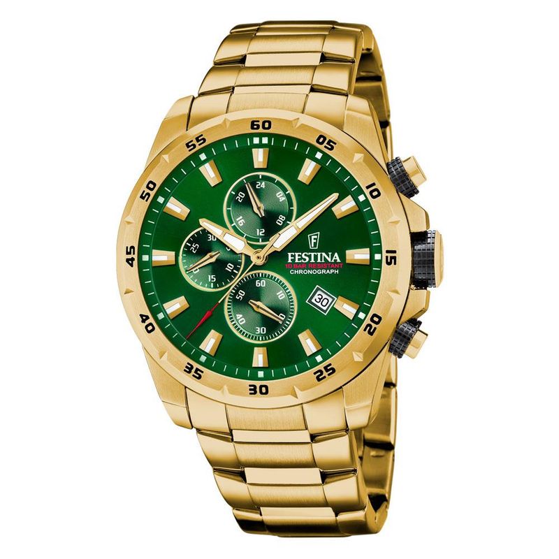 Festina Chrono Herre double grønn F20541-3