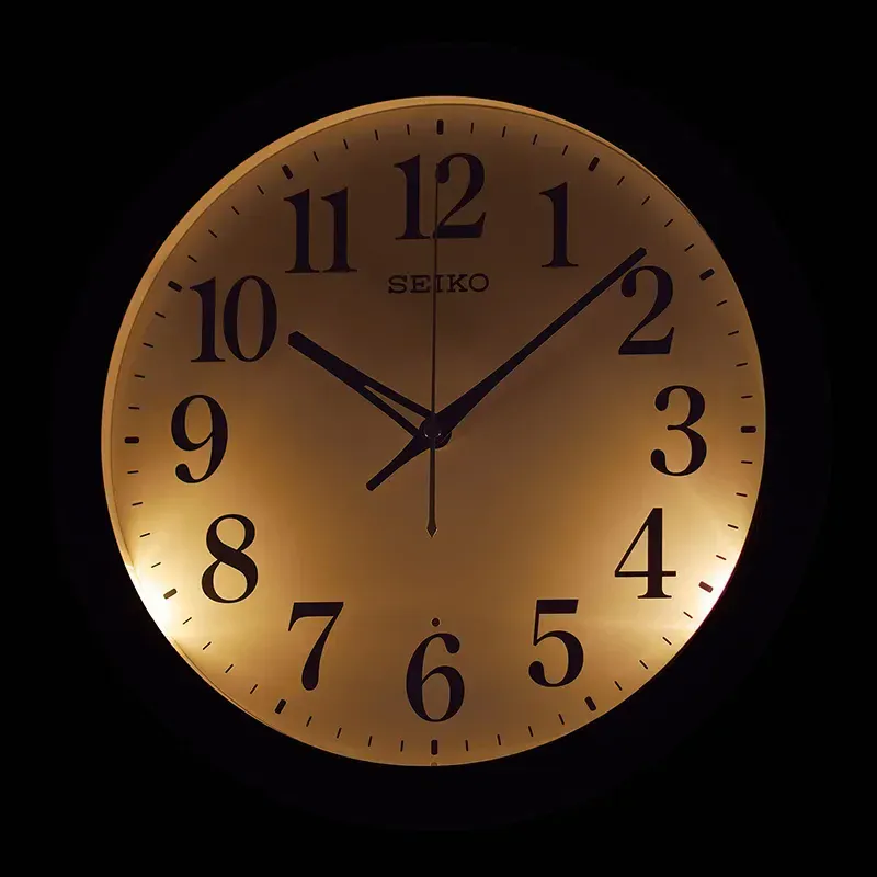 SEIKO WALL CLOCK Ø33X4CM AUTO LIGHT (HI/LO)