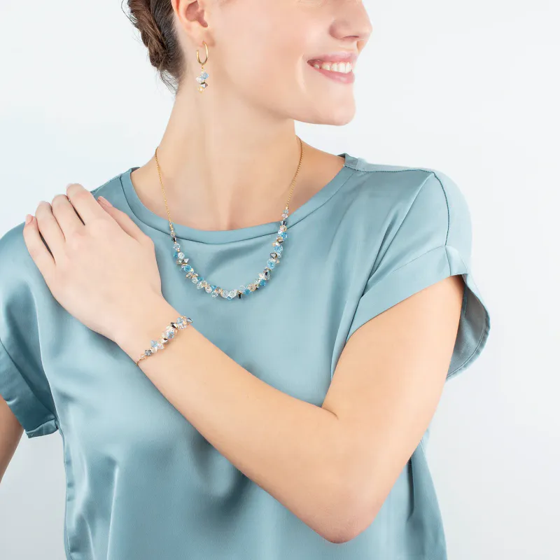 COEUR DE LION Necklace Dancing Crystals aqua 463910-2000