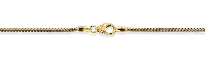 Hovedbilde Slangekjede forgylt sølv 19SGF1660