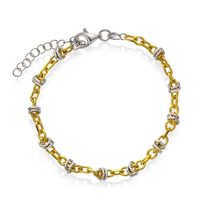 Hovedbilde Armbånd Candy 2 farget sølv 44570.19