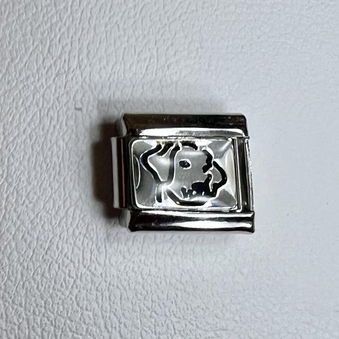 Hovedbilde Ledd til Leddarmbånd - Sølvfarget med hund