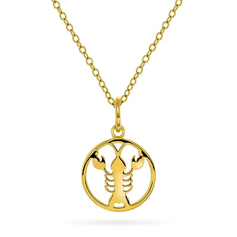 Horoskop Smykke forgylt sølv Krepsen 992337