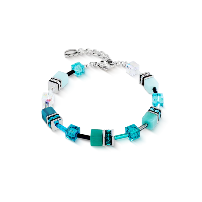Hovedbilde COEUR DE LION Bracelet GeoCUBE Iconic Teal silver 2838300624