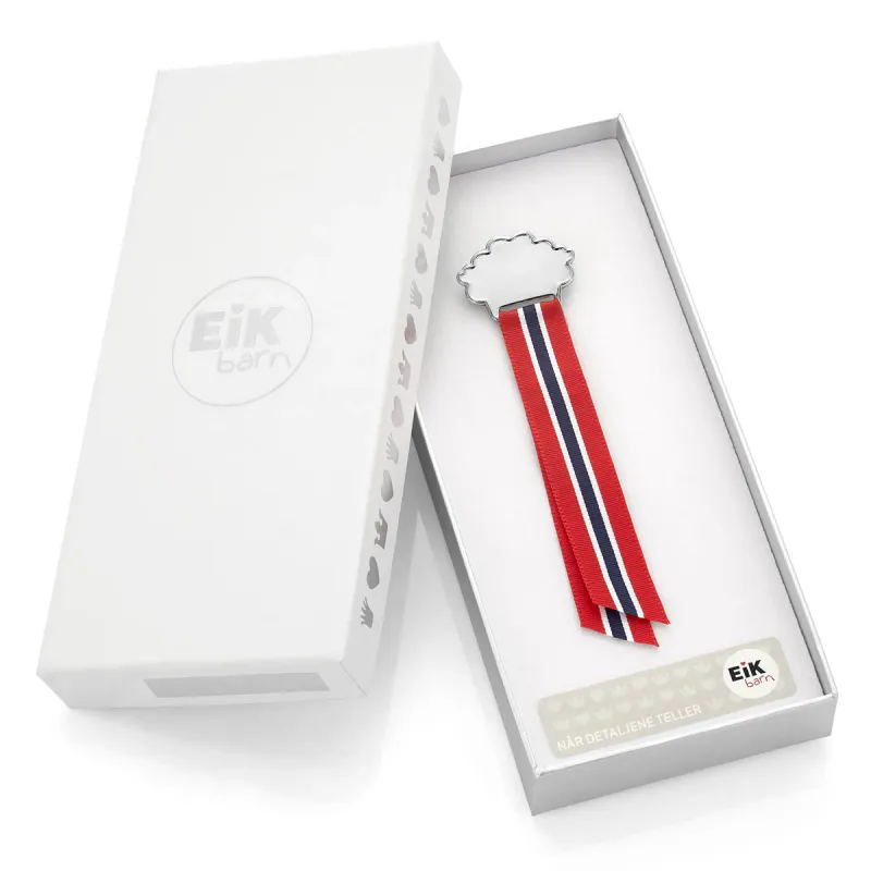 Nøytral 17.maisløyfe i sølv 8470