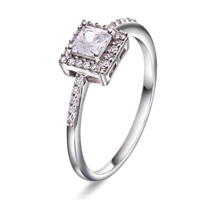 Hovedbilde Luxe ring sølv med zirkonia 992356