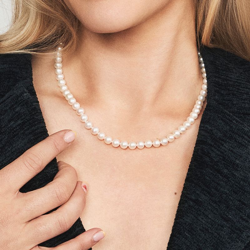 Smykke sølv ferskvannsperler 992350