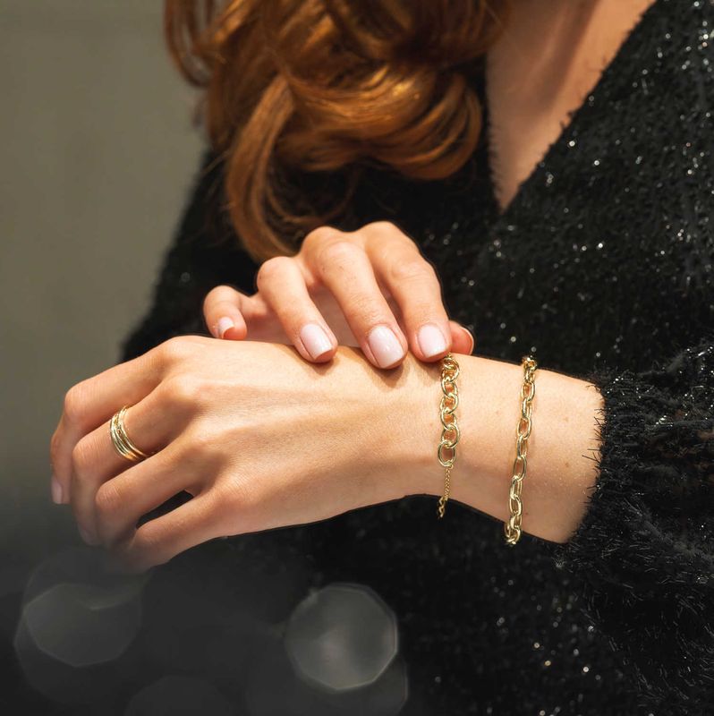 Havana Harmony armbånd i forgylt sølv 992040