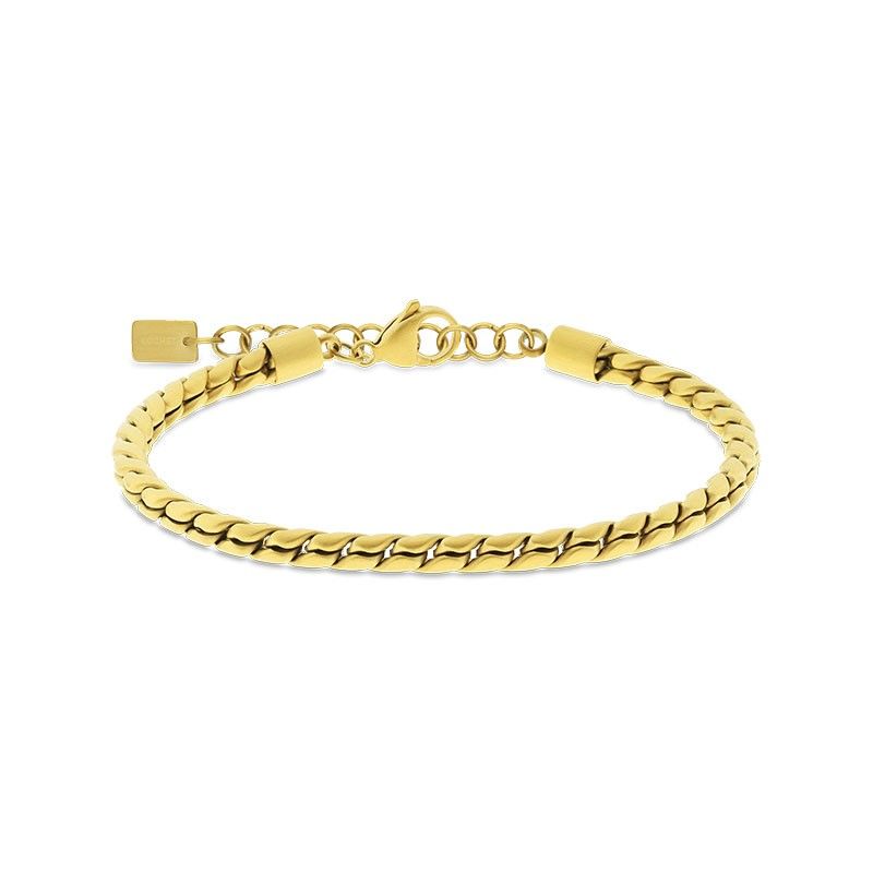 Bracelet Cobra pvd gold HB9386