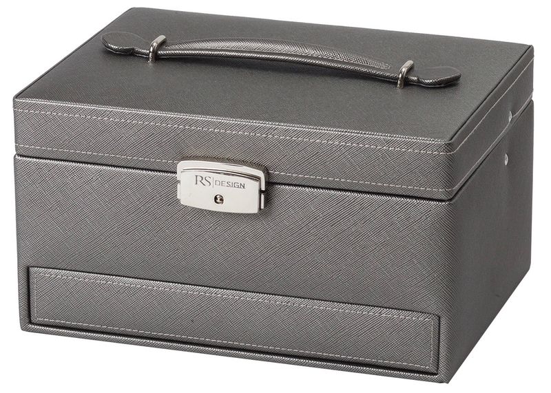 Smykkeskrin med reiseskrin Grå 3463731