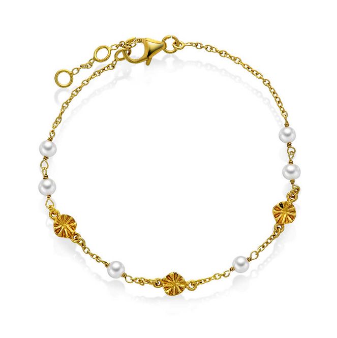 Hovedbilde Shapes Spectre armbånd i sølv med perler 240338