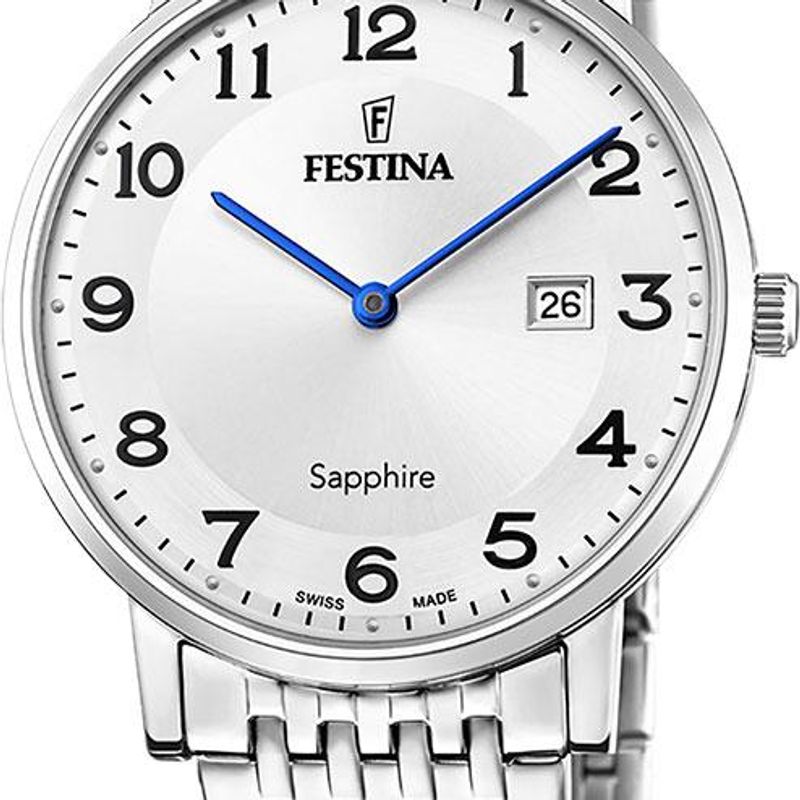 Festina Swiss Made Herre sølv F20018-4