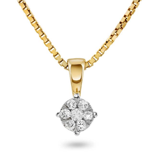 Hovedbilde Smykke i gull med diamanter 0,12 ct WP 56897