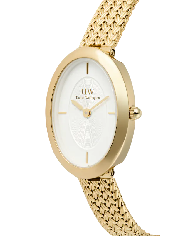 Daniel Wellington Juliette braided mesh gullfarget stål DW00100882