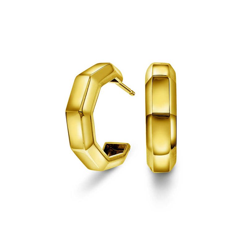 Stockholm Spark øreringer i forgylt sølv 992008