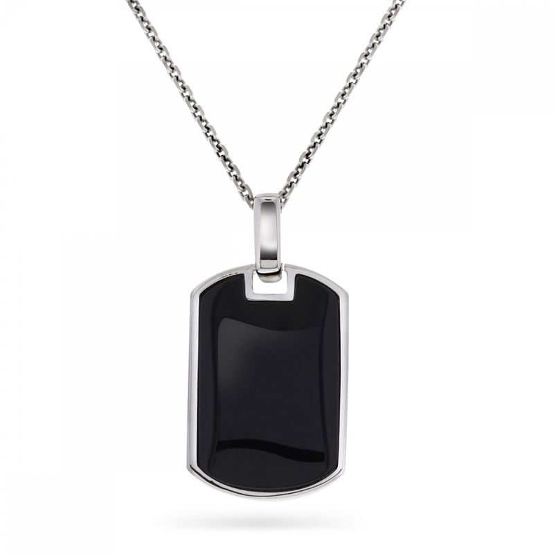 Smykke sølv onyx 67943
