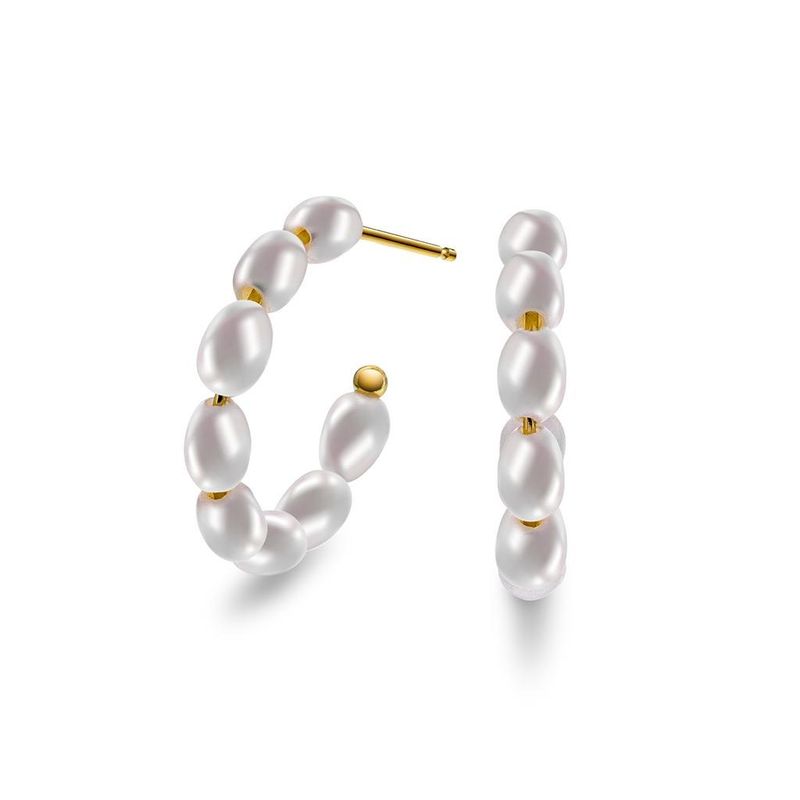 Sandra Lyng  Engledråper øreringer forgylt sølv 48141