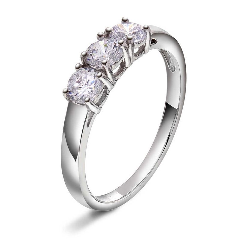 Glow Farah ring i sølv med zirkonia 240362